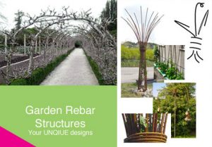 Steel rebar structures and designs