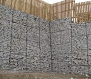 Gabion Retaining Wall Devoran Garden Gabions at Devoran Metals in Cornwall.