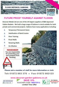 Gabions flood defence