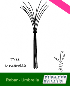 Tree Umbrella in Steel Rebar
